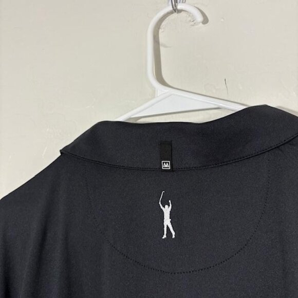 Mizzen Main Polo Shirt Mens 2XL Black Phil Mickelson Golf Performance Stretch - Picture 5 of 8